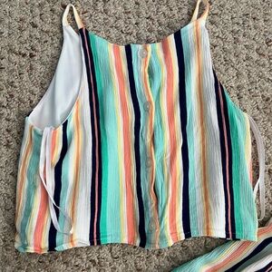 top of striped romper
